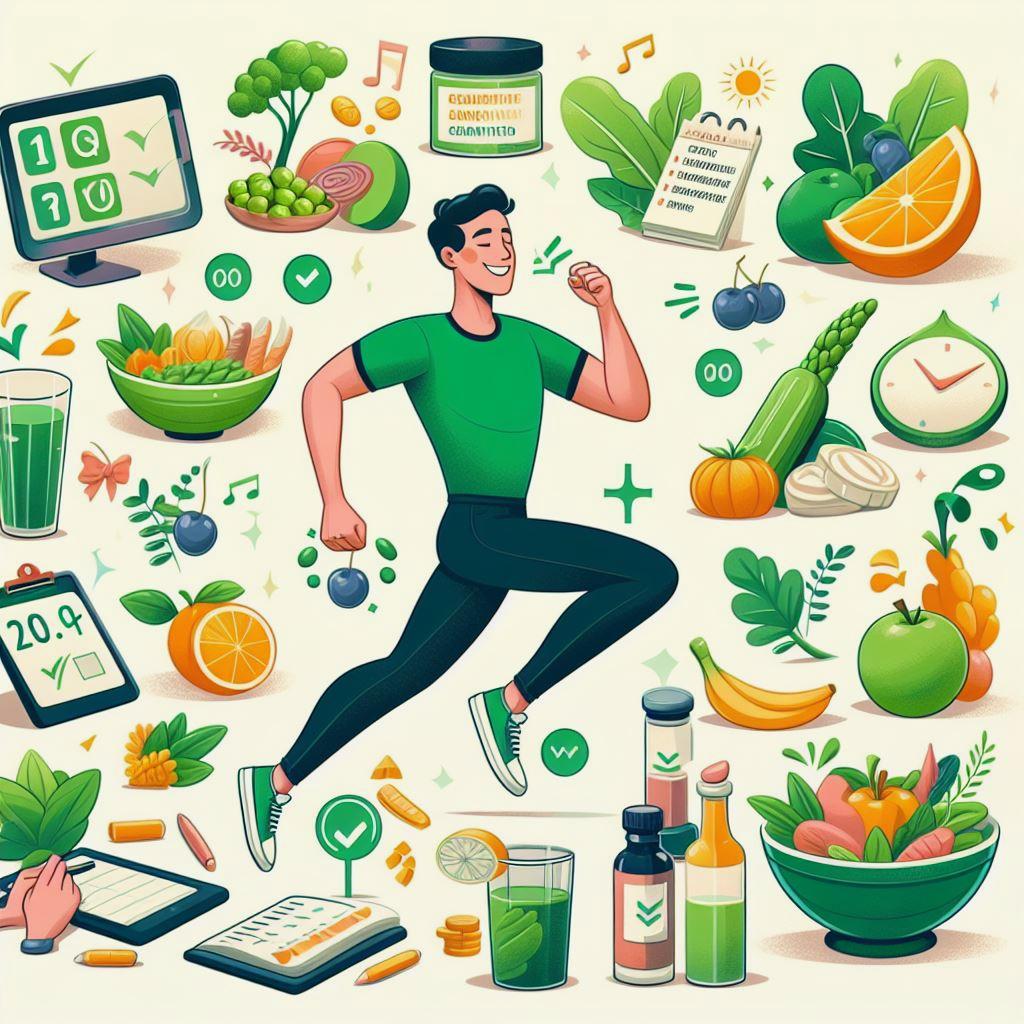 🌿 10 эффективных привычек для повышения вашего здоровья и благополучия: 🥦 Баланс питания: добавление овощей и фруктов в каждый прием пищи