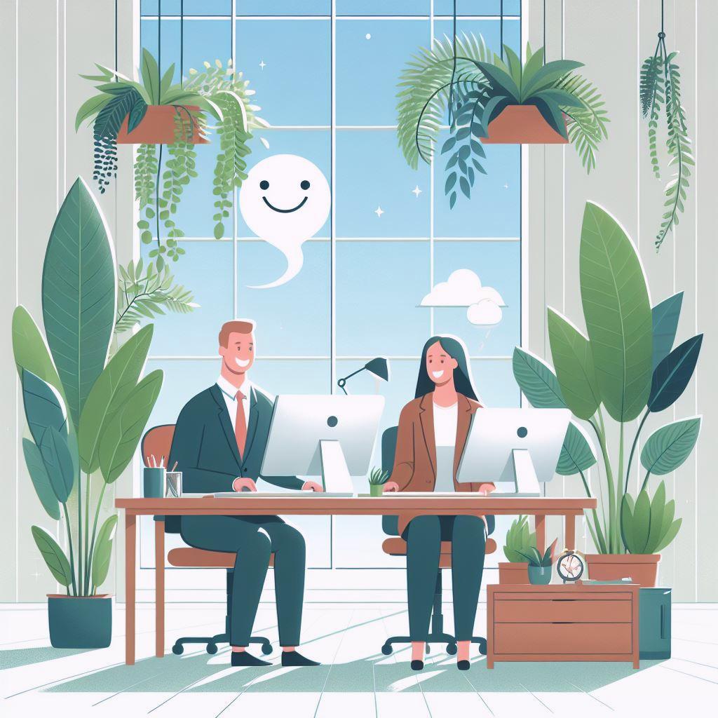 🌿 Создание здоровой рабочей атмосферы: руководство для каждого офиса: 🪴 Озеленение офиса: польза растений для рабочего пространства